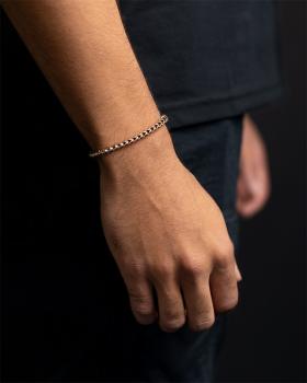 5mm fuchsschwanzarmband aus edelstahl mit bronze überzogen - Milia Bronze